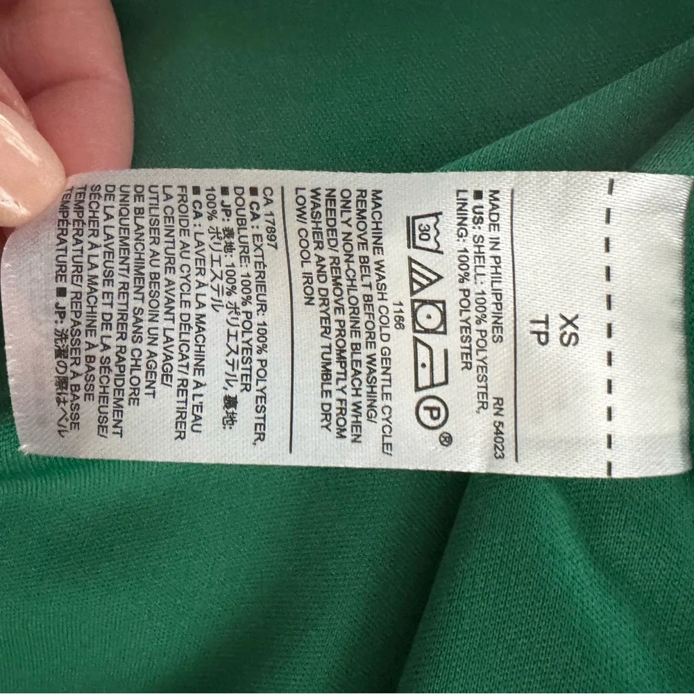 Banana Republic Factory Green and Black Long Sleeve Dress - Picture 6 of 6